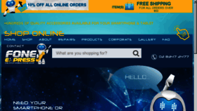 What Foneexpress.com.au website looked like in 2018 (6 years ago)
