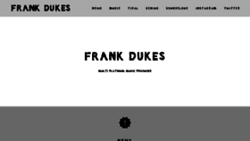 What Frankdukes.com website looked like in 2018 (6 years ago)
