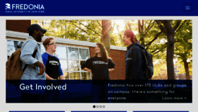 What Fredonia.edu website looked like in 2018 (6 years ago)
