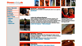 What Fitnesserfolg.de website looked like in 2018 (6 years ago)