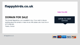 What Flappybirds.co.uk website looked like in 2018 (6 years ago)
