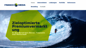 What Finance-media.de website looked like in 2018 (6 years ago)