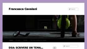 What Francescacavaiani.it website looked like in 2018 (6 years ago)