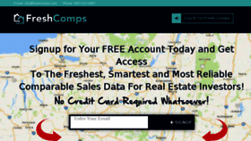 What Freshcomps.com website looked like in 2018 (6 years ago)