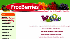 What Frozberries.com.au website looked like in 2018 (6 years ago)