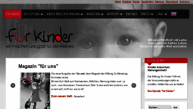 What Fuerkinder.org website looked like in 2018 (6 years ago)