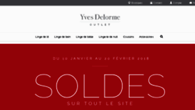 What France.yvesdelormeoutlet.com website looked like in 2018 (6 years ago)