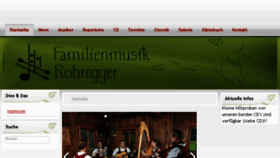What Familienmusik-rohregger.at website looked like in 2018 (6 years ago)