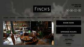 What Finchspub.co.uk website looked like in 2018 (6 years ago)
