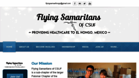 What Flyingsamaritanselhongo.org website looked like in 2018 (6 years ago)