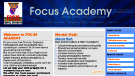 What Focusacademy.com website looked like in 2018 (6 years ago)