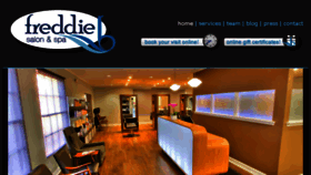 What Freddiebsalon.com website looked like in 2018 (6 years ago)