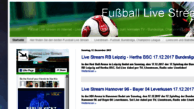 What Fussball-livestream.tv website looked like in 2018 (6 years ago)