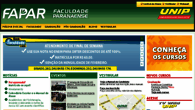 What Fapar.edu.br website looked like in 2018 (6 years ago)