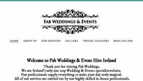 What Fabweddings.ie website looked like in 2018 (8 years ago)