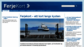 What Ferjekort.no website looked like in 2018 (8 years ago)
