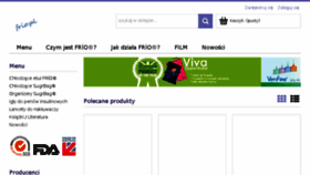 What Frio.pl website looked like in 2018 (6 years ago)