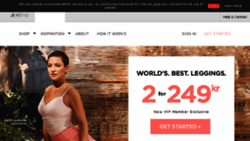 What Fabletics.dk website looked like in 2018 (6 years ago)