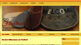 What Foestlhof.it website looked like in 2018 (6 years ago)