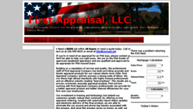 What Firstappraisal.net website looked like in 2018 (6 years ago)
