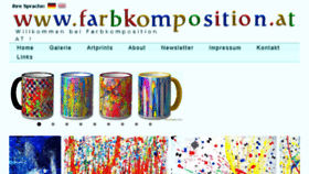 What Farbkomposition.at website looked like in 2018 (6 years ago)