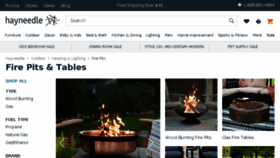 What Firepits.com website looked like in 2018 (6 years ago)