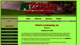 What Fritzelslandscaping.com website looked like in 2018 (6 years ago)