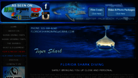 What Floridasharkdiving.com website looked like in 2018 (6 years ago)
