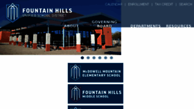 What Fountainhillsschools.org website looked like in 2018 (6 years ago)