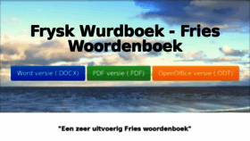 What Frysk-wurdboek.nl website looked like in 2018 (6 years ago)