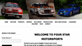 What Fourstarmotorsports.com website looked like in 2018 (6 years ago)