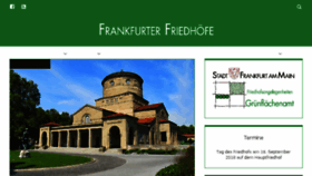 What Friedhof-frankfurt.de website looked like in 2018 (6 years ago)