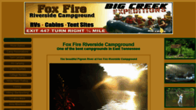 What Foxfireriversidecamp.com website looked like in 2018 (6 years ago)