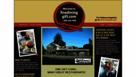 What Finedininggift.com website looked like in 2018 (6 years ago)