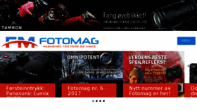 What Fotomag.no website looked like in 2018 (6 years ago)
