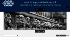 What Federproprietaabruzzo.it website looked like in 2018 (6 years ago)