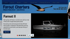 What Faroutcharters.com.au website looked like in 2018 (6 years ago)
