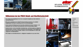 What Frick-pulverbeschichtung.de website looked like in 2018 (8 years ago)