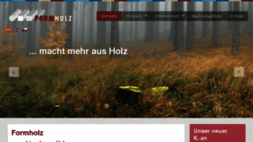 What Formholz.at website looked like in 2018 (6 years ago)