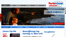 What Ferieninsel.travel website looked like in 2018 (6 years ago)