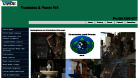 What Fountainsandpondswa.com website looked like in 2018 (6 years ago)