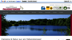 What Falkensteinsee.de website looked like in 2018 (6 years ago)
