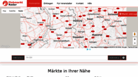 What Flohmarktradar.de website looked like in 2018 (6 years ago)