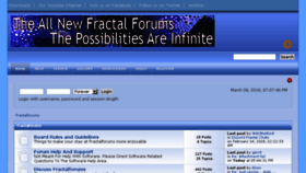 What Fractalforums.org website looked like in 2018 (6 years ago)