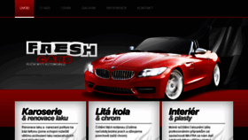 What Freshcars.cz website looked like in 2018 (6 years ago)