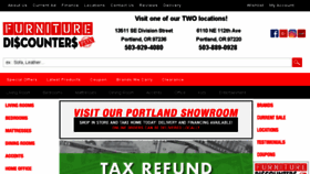 What Furniturediscounterspdx.com website looked like in 2018 (6 years ago)