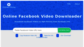 What Fbvideodownloader.site website looked like in 2018 (6 years ago)