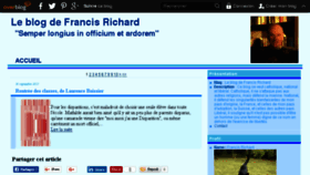 What Francisrichard.net website looked like in 2018 (6 years ago)