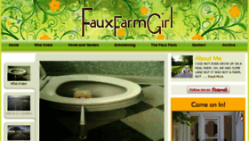 What Fauxfarmgirl.com website looked like in 2018 (6 years ago)