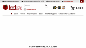 What Foodesto.de website looked like in 2018 (6 years ago)